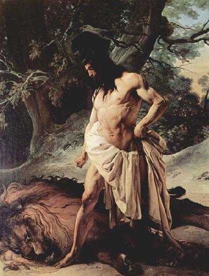 Francesco Hayez Samson and the Lion Germany oil painting art